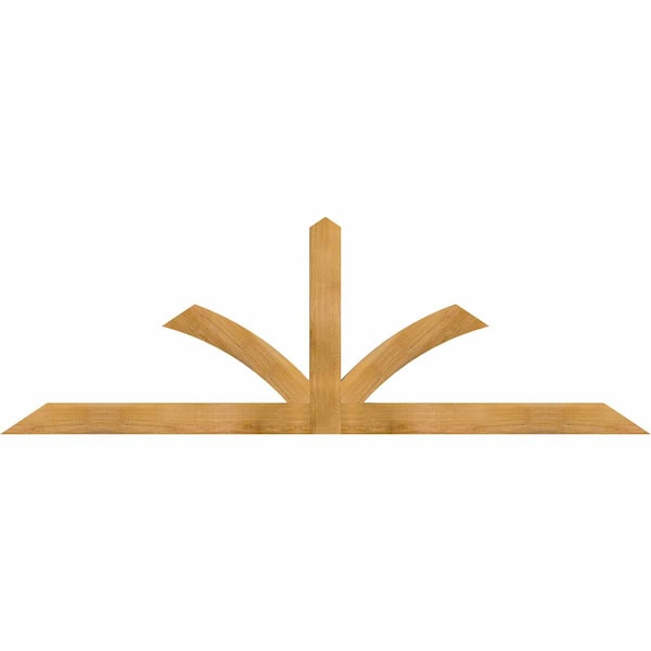 Ekena Millwork Richland Rough Sawn Timber Gable Bracket, Western Red Cedar, 84"W x 28"H x 2"D x 4"F, 8/12 Pitch GBW084X28X0204RIC00RWR - main